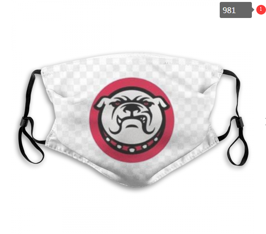 NCAA Georgia Bulldogs #5 Dust mask with filter->ncaa dust mask->Sports Accessory